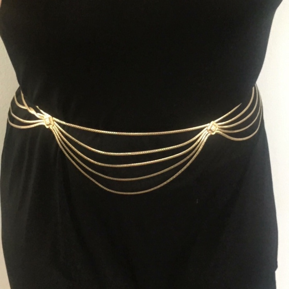 Dior gold vintage belt